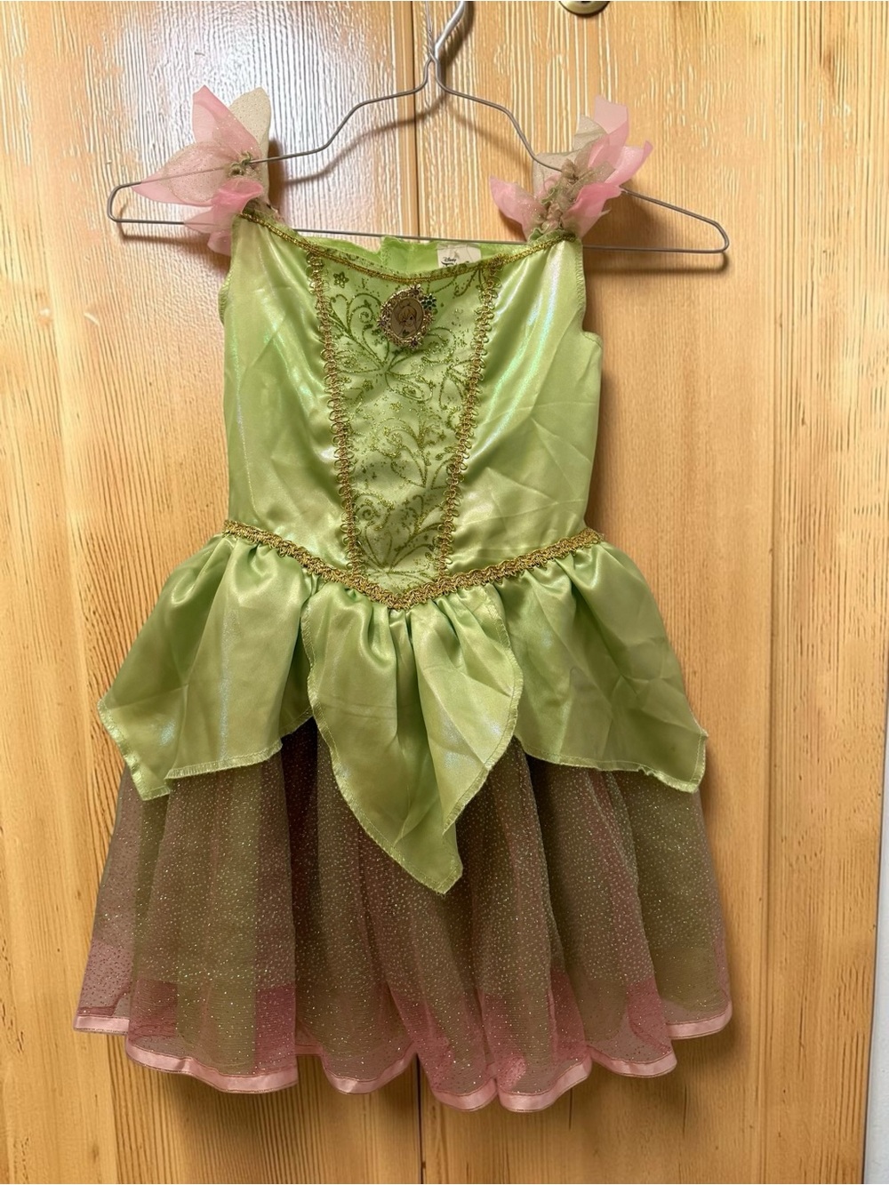 Disney Green and Pink Tinkerbell Dress Costume EUC
